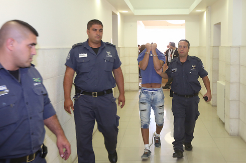 One of the accused in court (Photo: Gil Yohanan)
