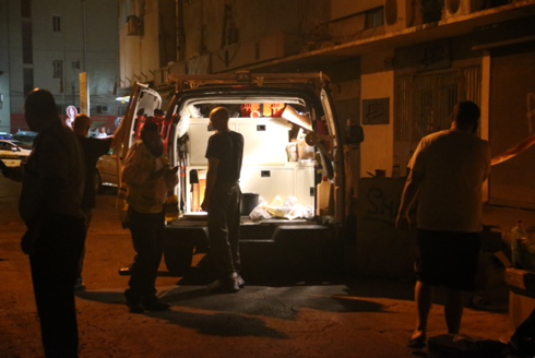 זירת הרצח בתל אביב (צילום: מוטי קמחי) (צילום: מוטי קמחי)