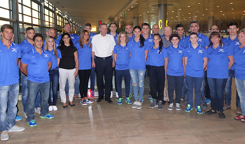 משלחת ישראל לאולימפיאדת הנוער (צילום: אורן אהרוני) (צילום: אורן אהרוני)