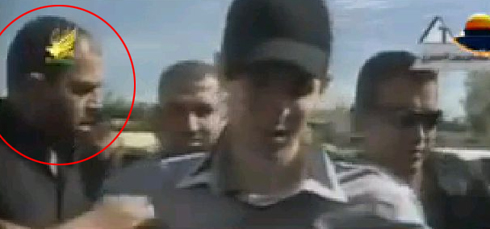 Raed al-Attar with Gilad Shalit on the day of the prisoner exchange.
