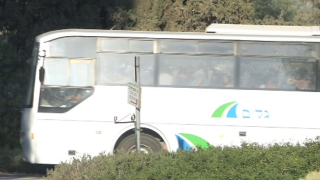 Buses leaving Eshkol Regional Council (Photo: Motti Kimchi) (Photo: Motti Kimchi)