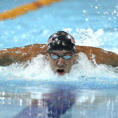 פסק זמן משחייה. פלפס (צילום: AFP) (צילום: AFP)