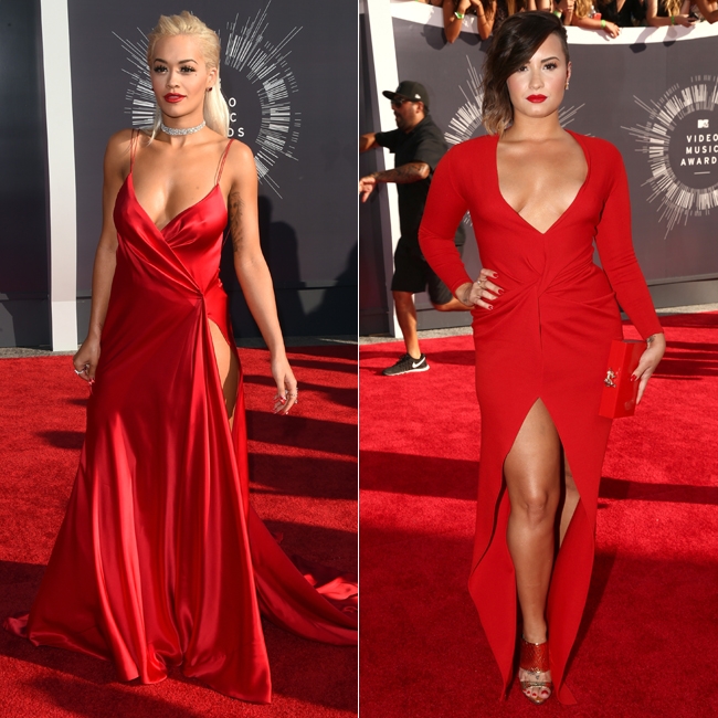 דמי לובאטו מול ריטה אורה (צילום: gettyimages)