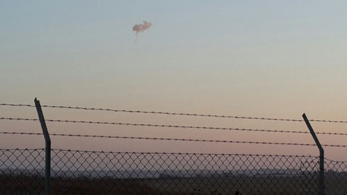 Iron Dome intercepts rocket near Gaza border (Photo: Yoav Zitun) (Photo: Yoav Zitun)