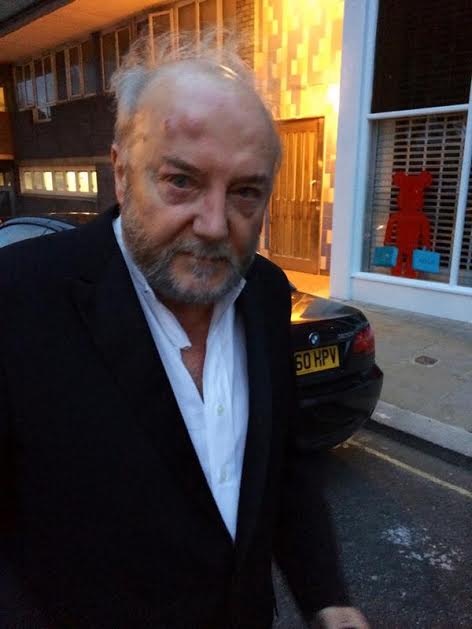 Galloway following assault in photo posted on Twitter by the Respect party. (Photograph: @ukrespectparty/Twitter/PA) (Photo: @ukrespectparty/Twitter/PA)