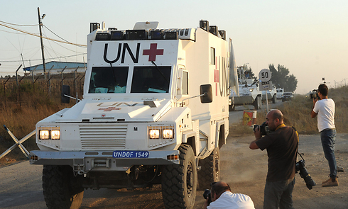 פקחי האו"ם עוברים לישראל (צילום: אפי שריר) (צילום: אפי שריר)