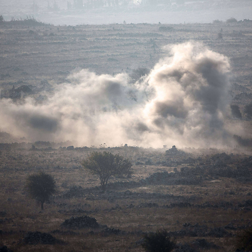 Smoke rises from heavy fighting near the Syria-Israel border. (Photo: AFP) (Photo: AFP)