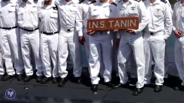 INS Tanin's crew (Photo: IDF Spokesperson's Unit)