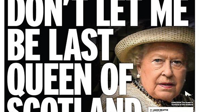 המלכה חוששת לאבד את סקוטלנד ()