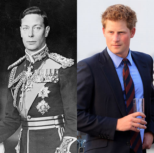 בן שני במשפחת המלוכה זוכה לכינוי "יורש חלופי". הנסיך הארי (מימין) וסבא-רבא שלו, המלך ג'ורג' השישי שלא היה אמור לרשת את הכתר ()