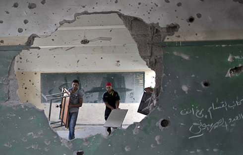School damaged during Operation Protective Edge (Photo: AFP) (Photo: AFP)