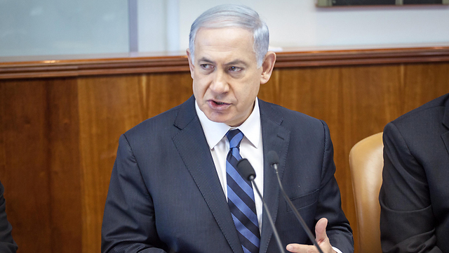Prime Minister Netanyahu, no surprises, just clichés (Photo: Emil Salman)
