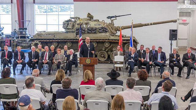 Dedication ceremony in Long Island (Photo courtesy of Museum of American Armor)  (Photo courtesy of Museum of American Armor)