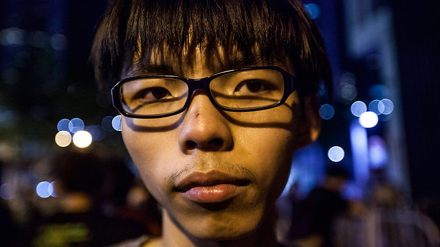 מנהיג המחאה, ג'ושוע וונג (צילום: EPA) (צילום: EPA)