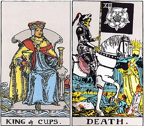 קלף המוות ומלך הגביעים (מסדרת קלפי וייט ריידר) (מסדרת קלפי וייט ריידר)