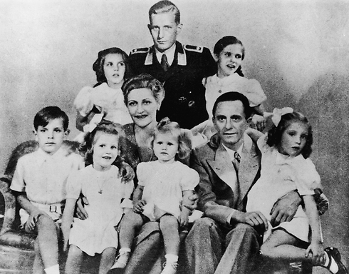 Magda and Joseph Goebbels with their six children and Harald (Photo: Getty Images)