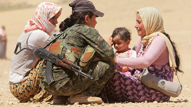 Yazidi refugee women (Photo: Reuters)