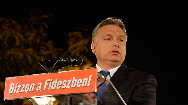 ראש ממשלת הונגריה אורבן. "מפלגות האופוזיציה אחראיות לכך" (צילום: AP) (צילום: AP)