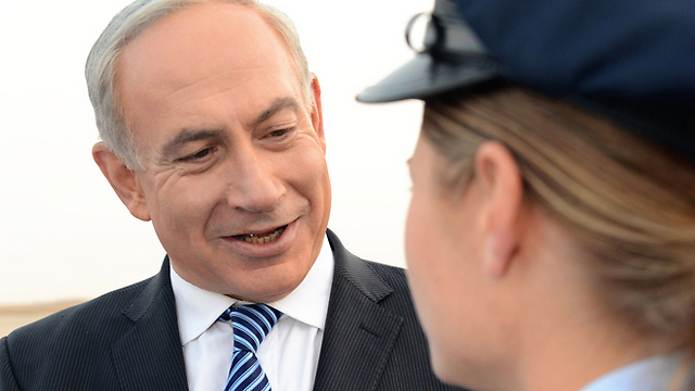Tamar with Netanyahu  (Photo: Kobi Gideon/GPO)