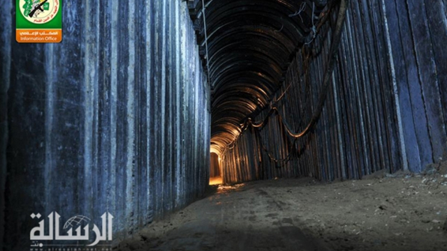 Rebuilt tunnel after Gaza war