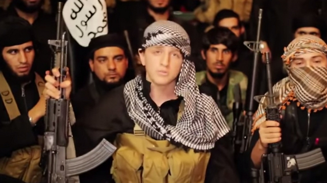 The Australian "Ginger Jihadist" in an IS propoganda video. (Photo: YouTube screen shot) (Photo: YouTube screen shot)
