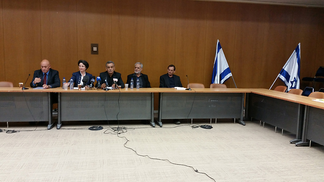 MK Zoabi discusses her suspension from the Knesset during a Balad press conference on Monday. (Photo: Eli Mandelbaum) (Photo: Eli Mandelbaum)