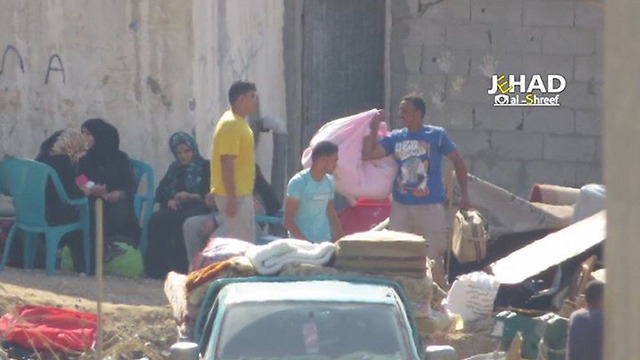 Residents evacuate along the Sinai-Gaza border in early November