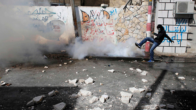 Clashes in Abu Tor (Photo: Reuters)  (Photo: Reuters)