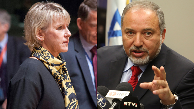 Foreign Minister Margot Wallstrom / Foreign Minister Avigdor Lieberman 