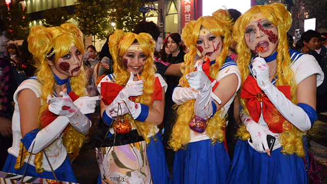 חגיגות כל הקדושים, הערב ביפן (צילום: AFP) (צילום: AFP)