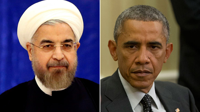 אובמה ורוחאני. האיראנים סבורים שהנאום יוביל לפילוג (צילום: AP, AFP) (צילום: AP, AFP)