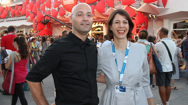 טל גרניט ושרון מימון בפסטיבל ונציה (צילום: יפעת קליינהנדלר) (צילום: יפעת קליינהנדלר)