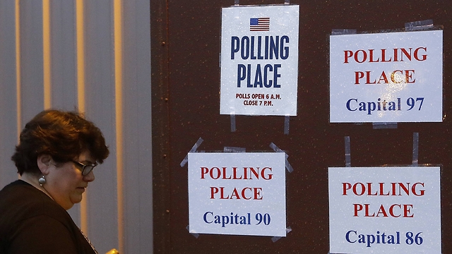 US voter casts her vote during Midterm Elections in the US on Tuesday. (Photo: Associated Press)