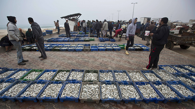 Gaza fish market (Photo: AFP)