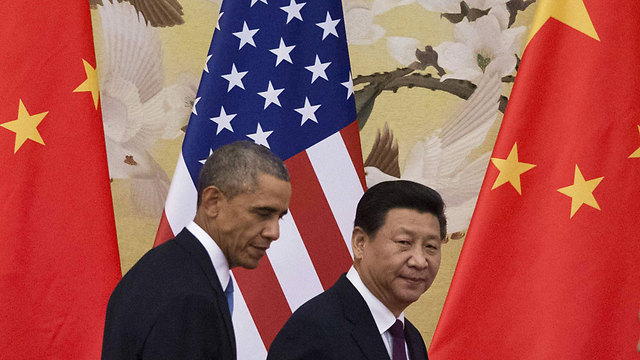 ראש בראש. נשיאי ארה"ב וסין (צילום: AFP) (צילום: AFP)