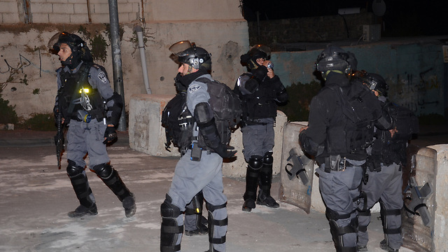 Palestinian police officers in East Jerusalem. (Photo: Mohammed Shinawi )