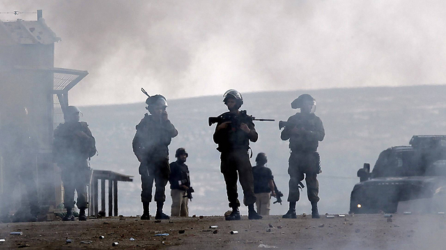 Security forces near Ramallah (Photo: AFP) (Photo: AFP)