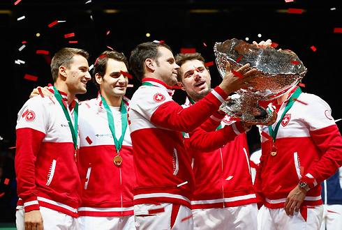 לראשונה בתולדותיה: שווייץ מחזיקת גביע דייויס (צילום: gettyimages) (צילום: gettyimages)