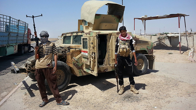 נערים בעמדות דאעש הם מחזה נפוץ. עיראק (צילום: AP) (צילום: AP)