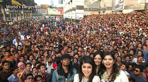 Or is this the world's largest selfie? (Photo: Ruhina Khan)