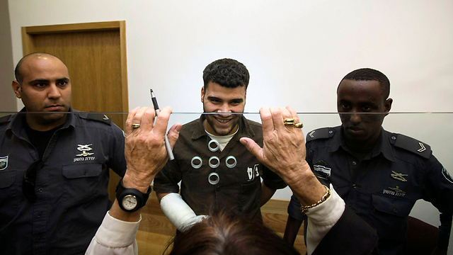 Abu Hashiya in court on Monday in Tel Aviv. (Photo: Reuters) (Photo: Reuters)