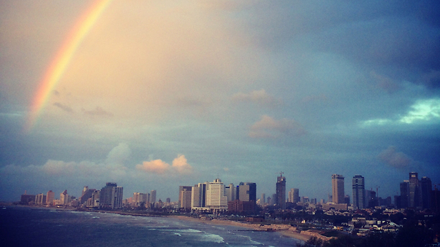 Full rainbow in Tel Aviv (Photo: Melanie Kraus) (Photo: Melanie Kraus)
