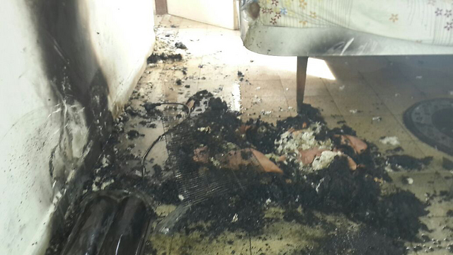 תנור הספירלה שעלה באש. מסוכן (צילום: כבאות מחוז דן) (צילום: כבאות מחוז דן)