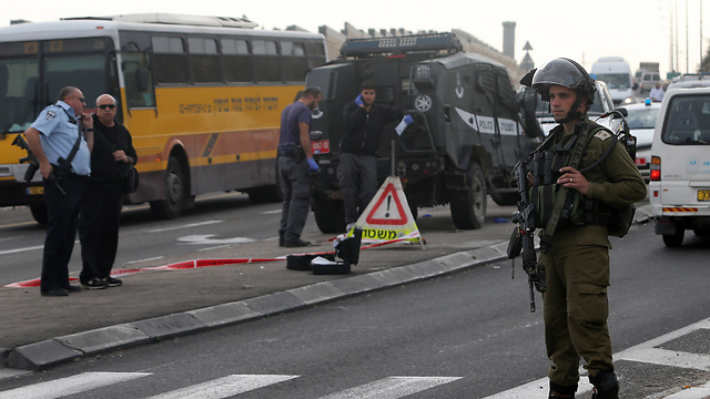 Scene of attack in West Bank (Photo: Alex Kolomoisky)