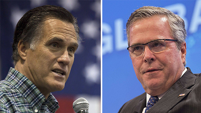 הקרב האמיתי במפלגה הרפובליקנית? בוש ורומני (צילום: AFP) (צילום: AFP)