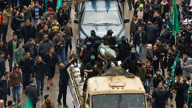 Hamas rally in Gaza (Photo: Reuters) (Photo: Reuters)