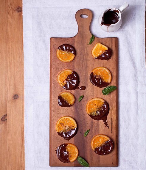 מדליוני תפוז-שוקולד (צילום: שרית גופן) (צילום: שרית גופן)