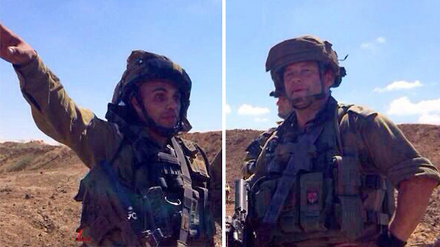 Lt. Col. Hajabi and Col. Winter (Photo: IDF Spokesperson's Unit)