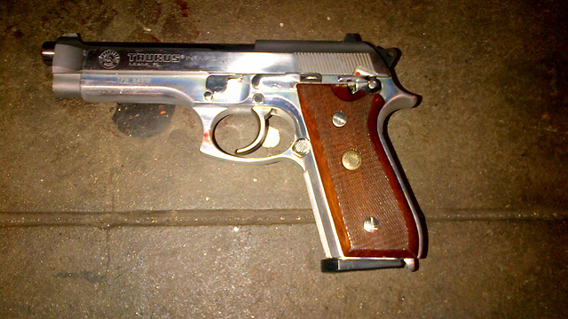 האקדח ששימש לרצח  (צילום: AP) (צילום: AP)