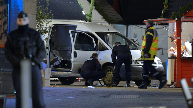 Scene of run-over attack in Nantes, France (Photo: AFP)